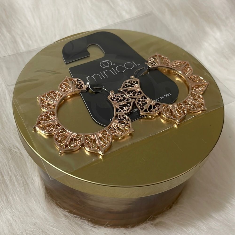 🎉4/$15🎉 Minicci | Rose Gold Hoop Earrings